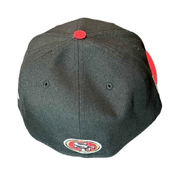 New Era SF 49ers Embroidered Sideline 59fifty Fitted CAP/Hat - Size 7 1/8 NEW - Picture 6 of 8